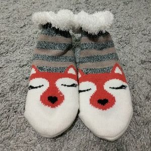 Cute Fox Non Skid Socks